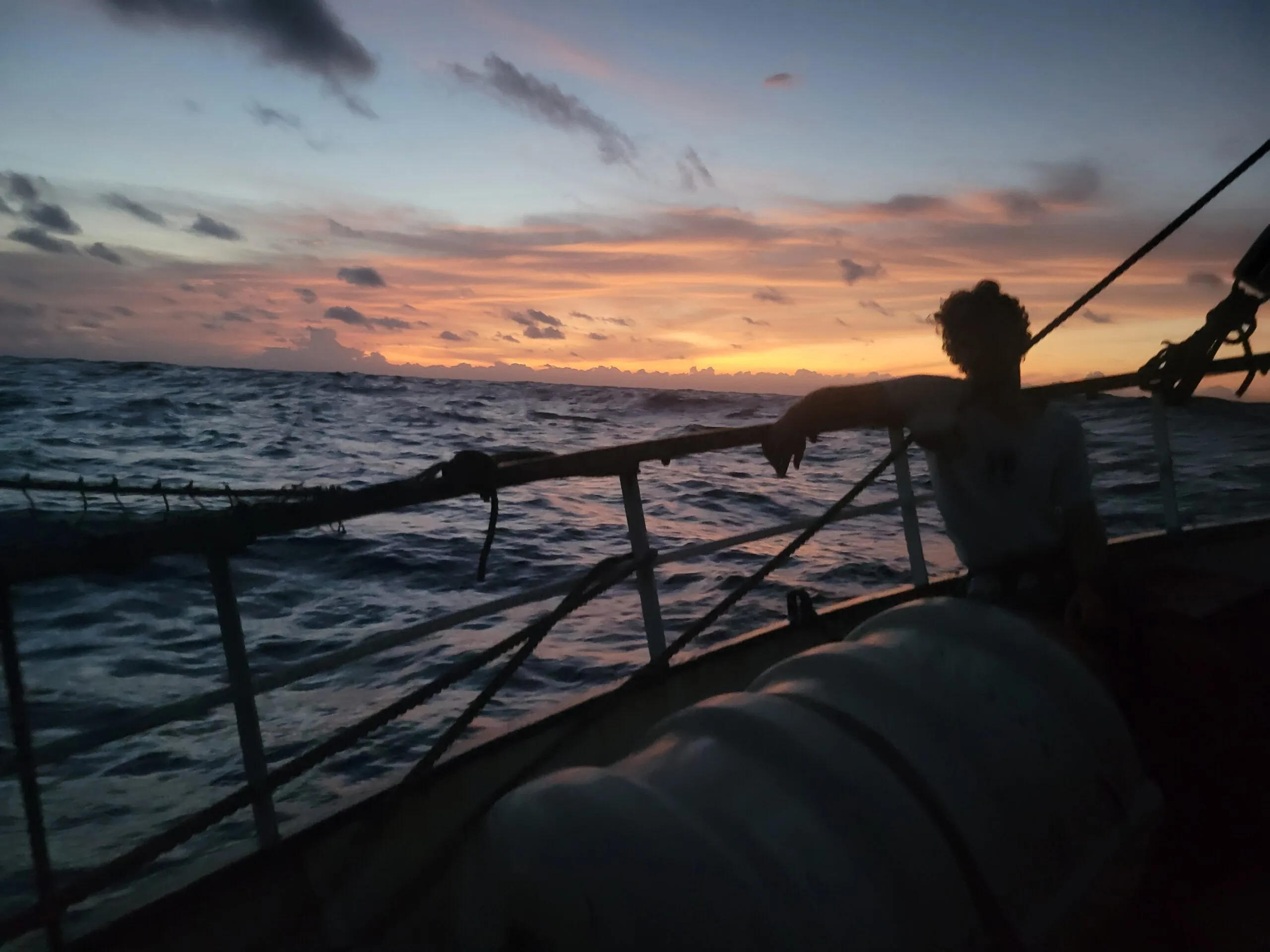 NEPTUN making speed under clear skies on the ninth day of the crossing toward the Philippines