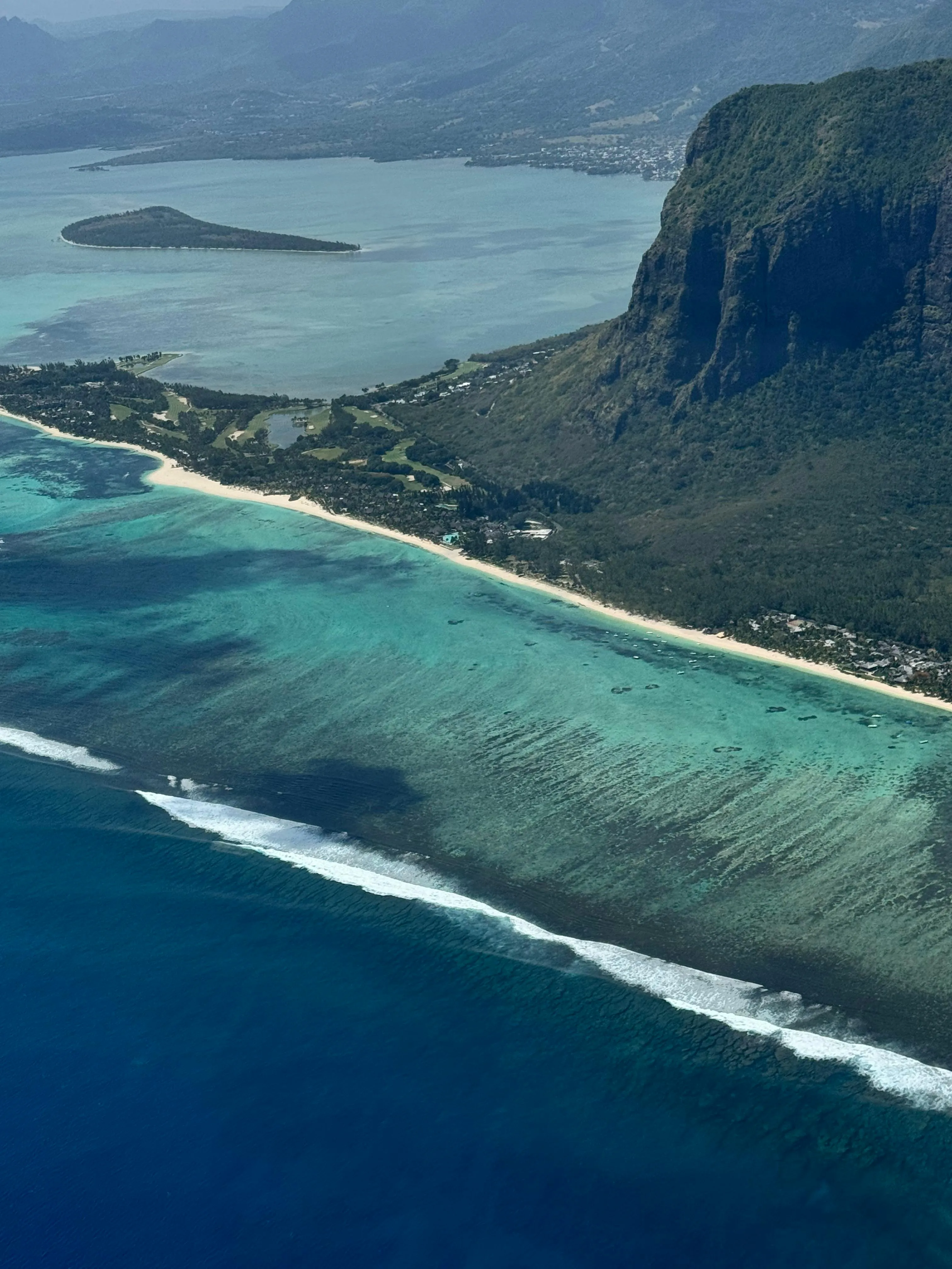 Le Morne Brabant, Mauritius, the cliff where escaped slaves once hid, now a UNESCO site.