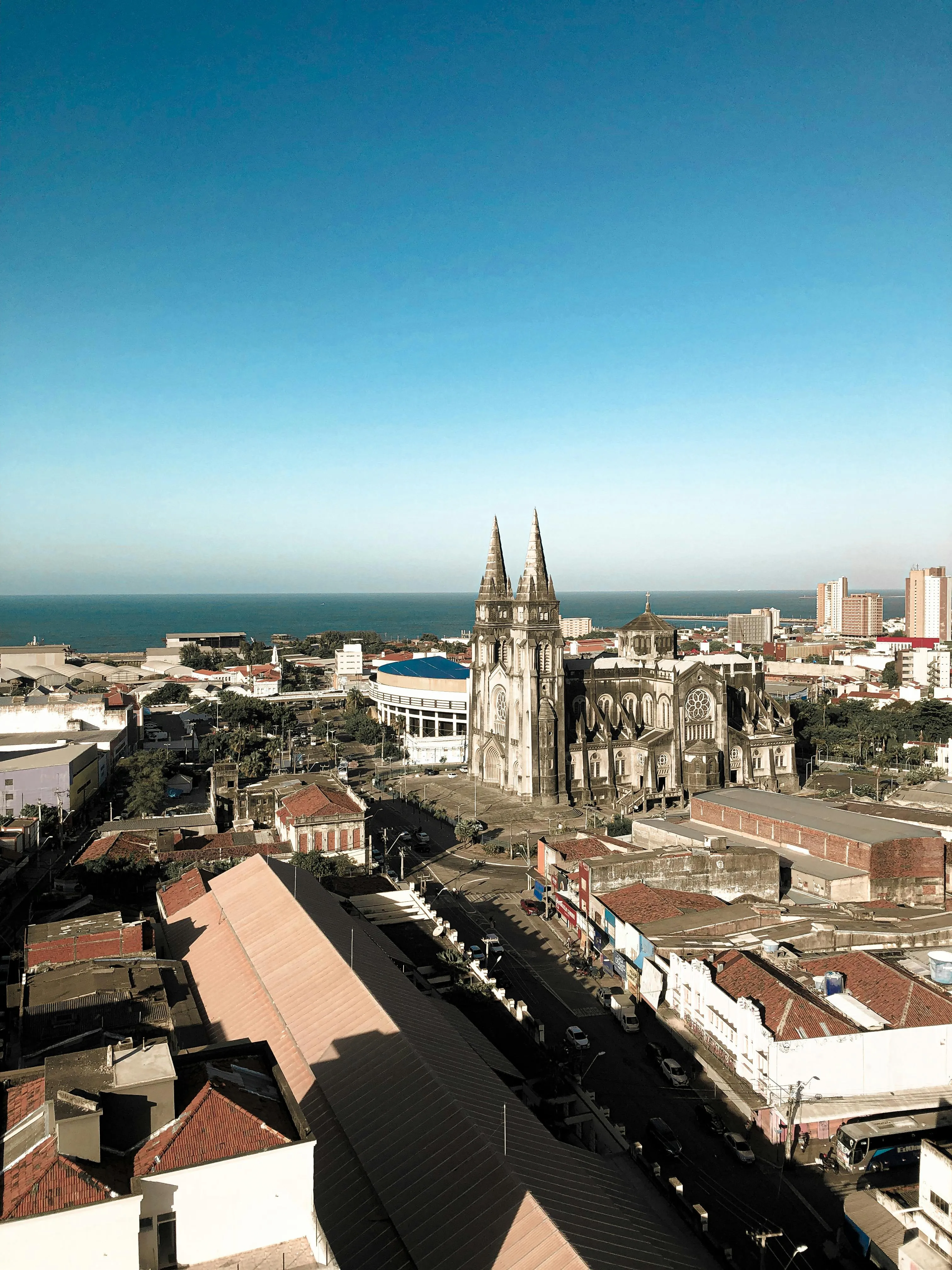 Fortaleza from the air, the Ceará coast, the last of Brazil before NEPTUN turns northwest.
