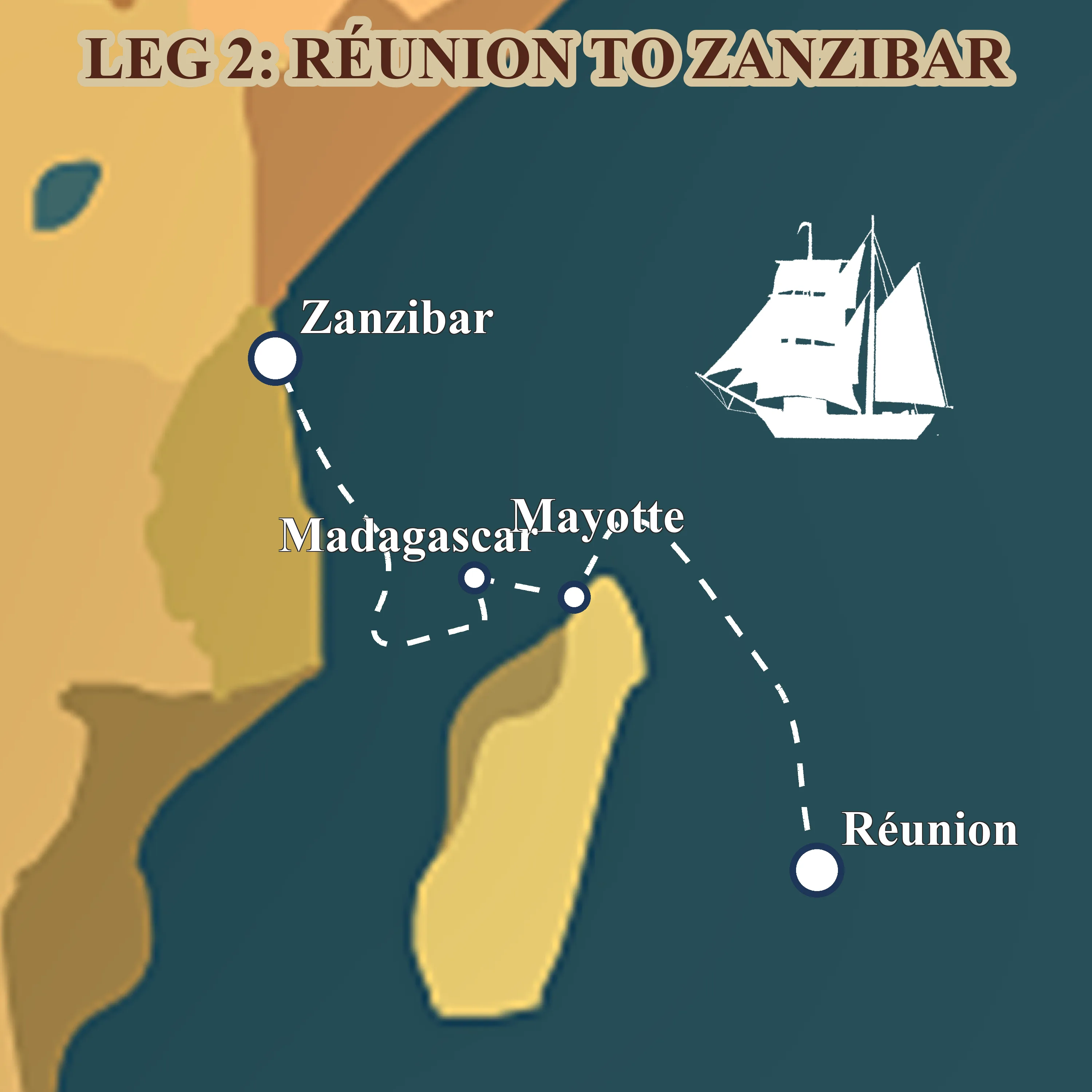 Leg 2: from Réunion to Zanzibar via Madagascar
