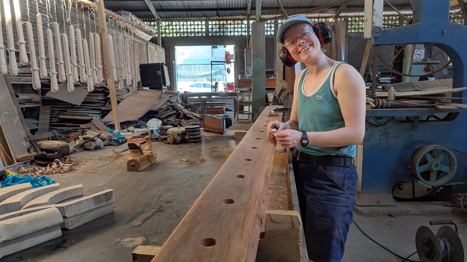 More than halfway in the shipyard