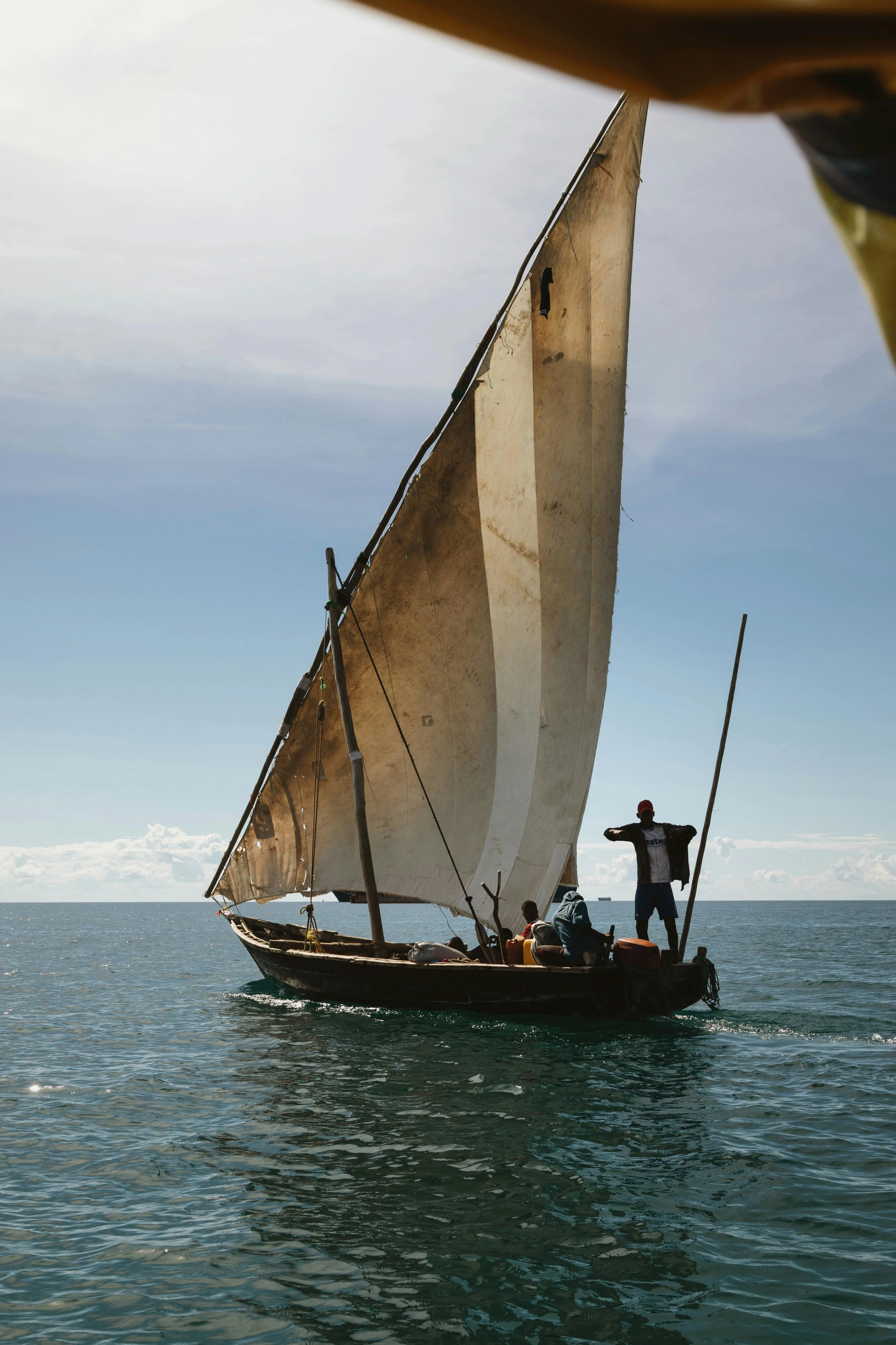 Square-rigger under sail, the modern descendant of the Yankee model.
