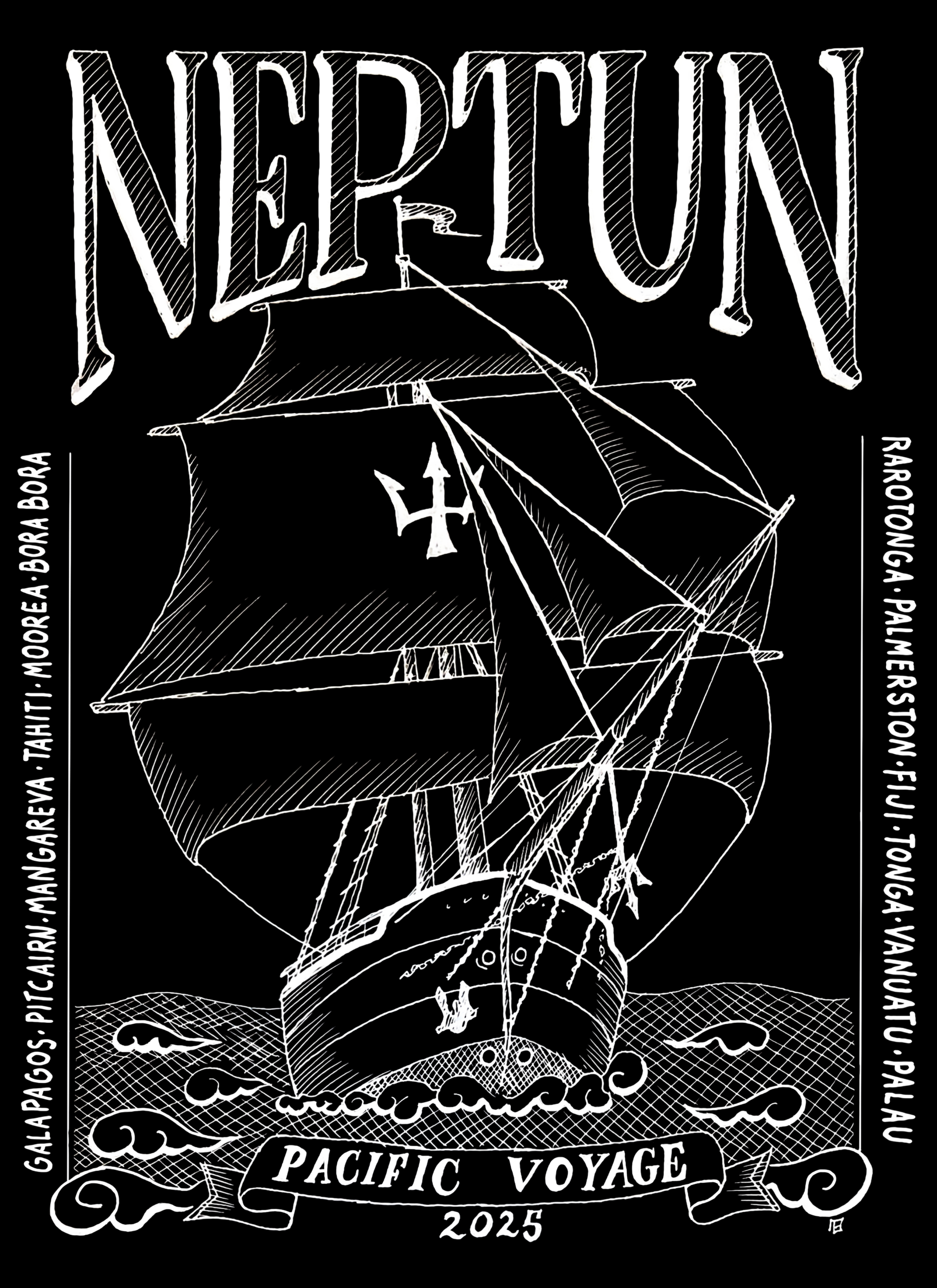 Print 2 – White on black Bg